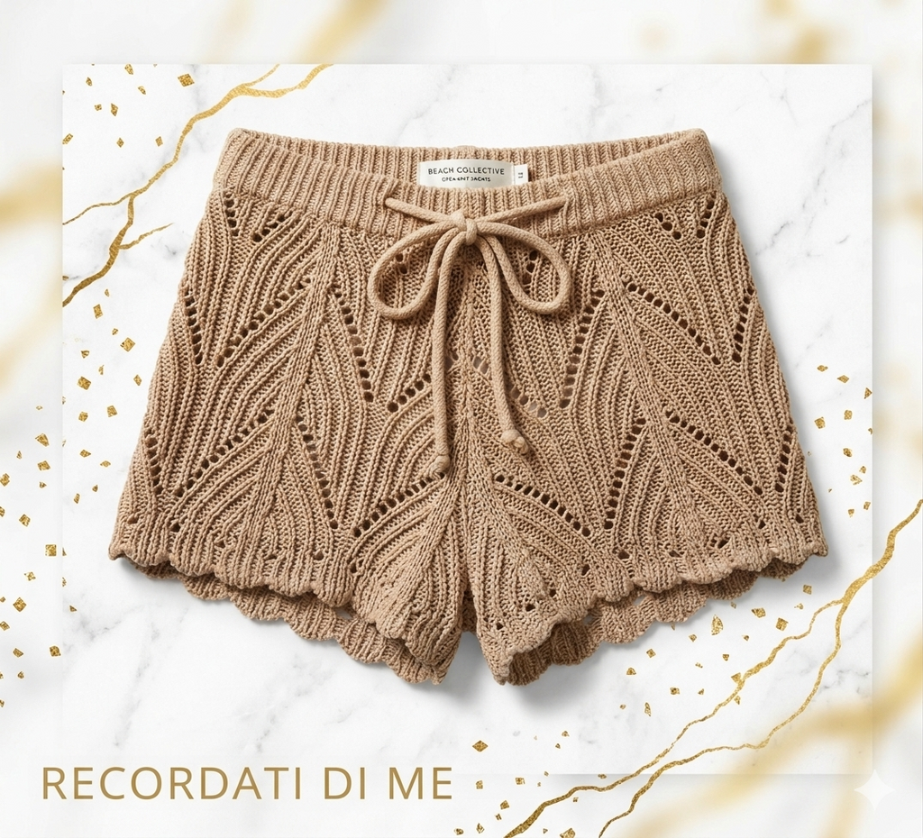 Handmade crochet shorts