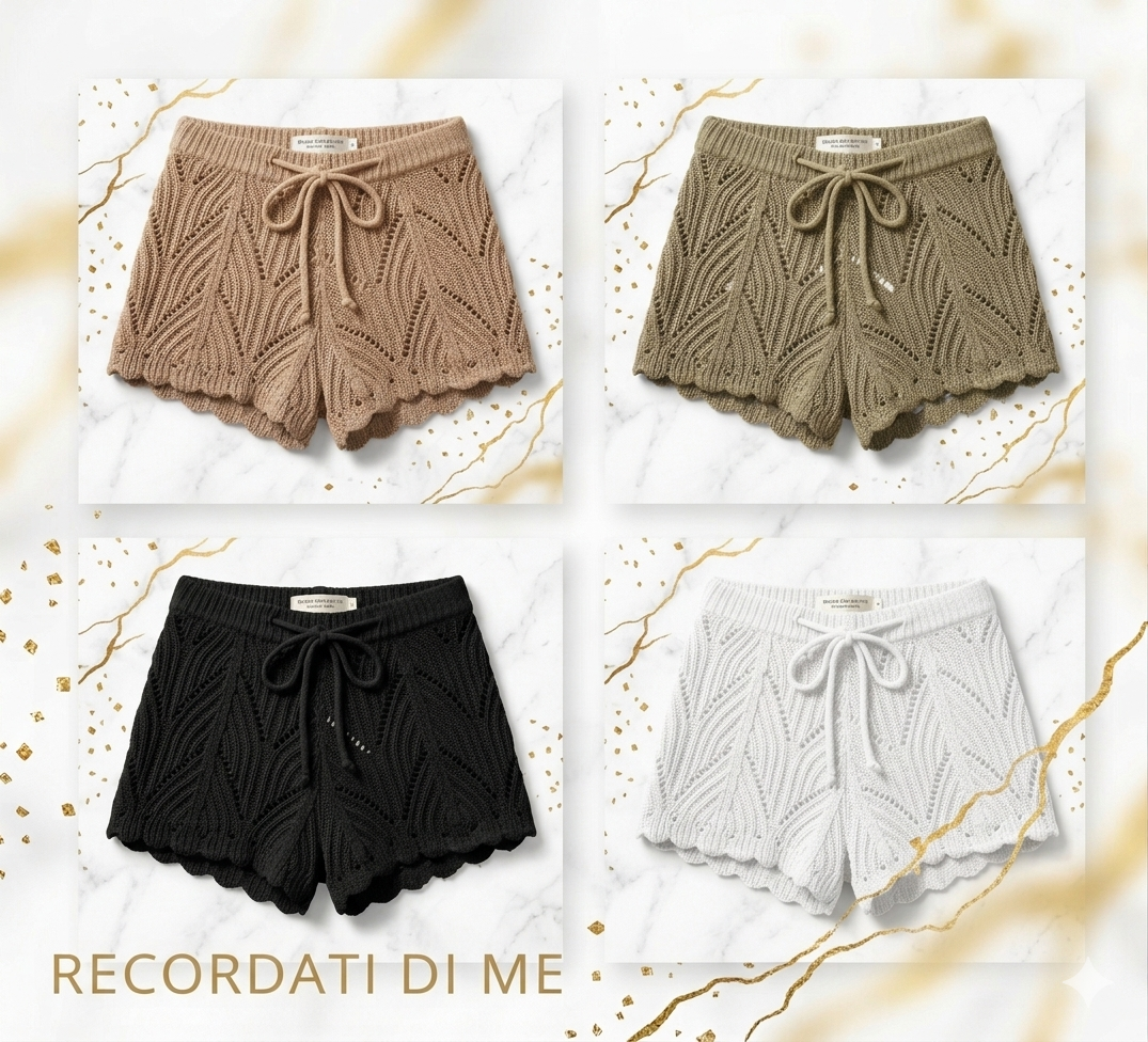 Handmade crochet shorts