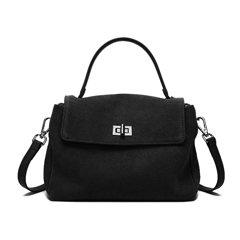 Natural Suede leather bag
