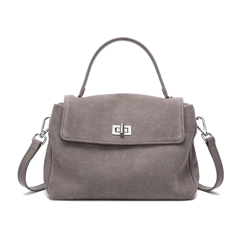 Natural Suede leather bag