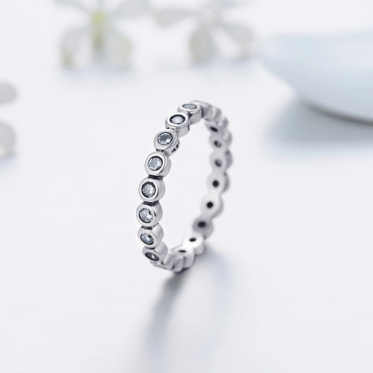 Solid 925 Sterling Silver Starshine Finger Ring