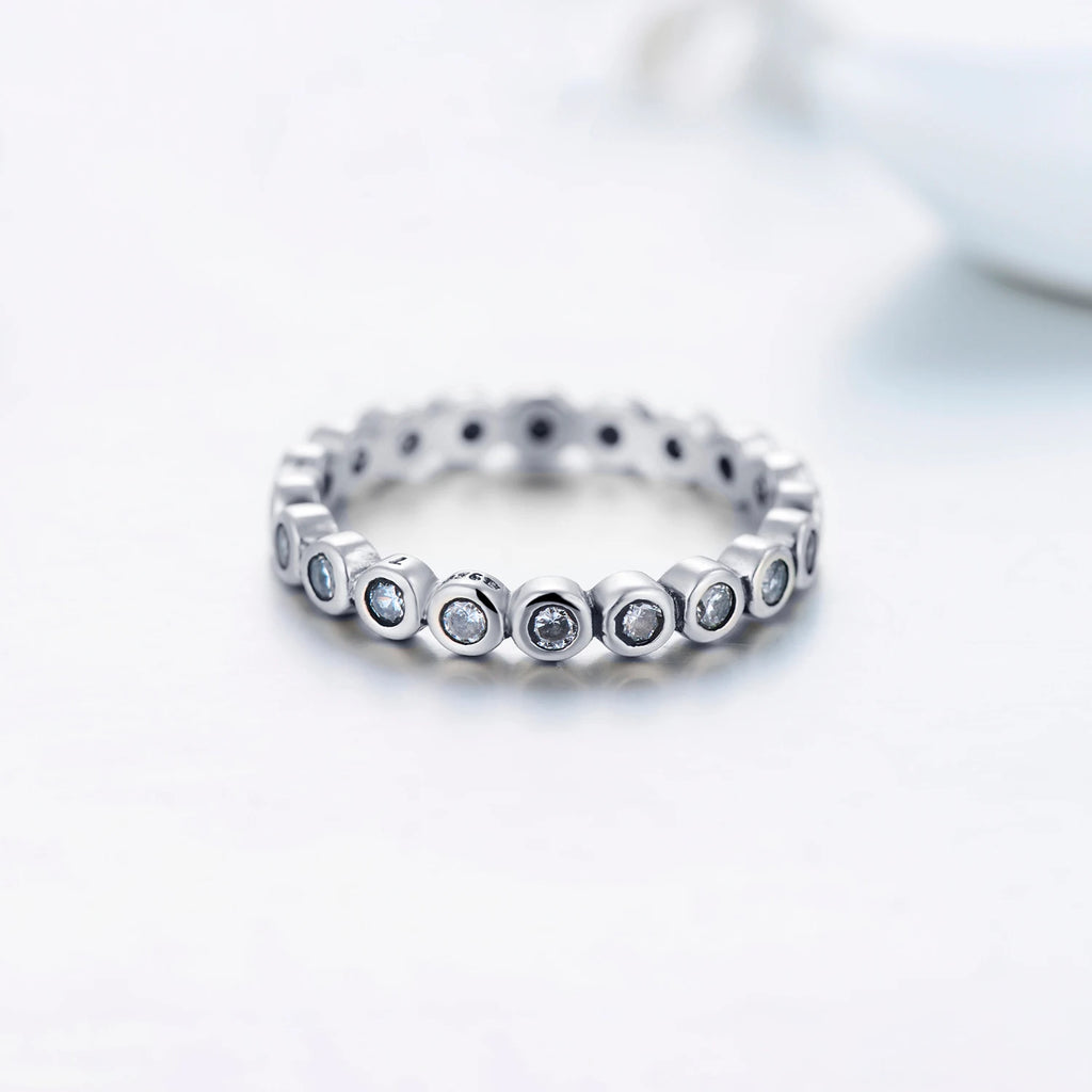 Solid 925 Sterling Silver Starshine Finger Ring