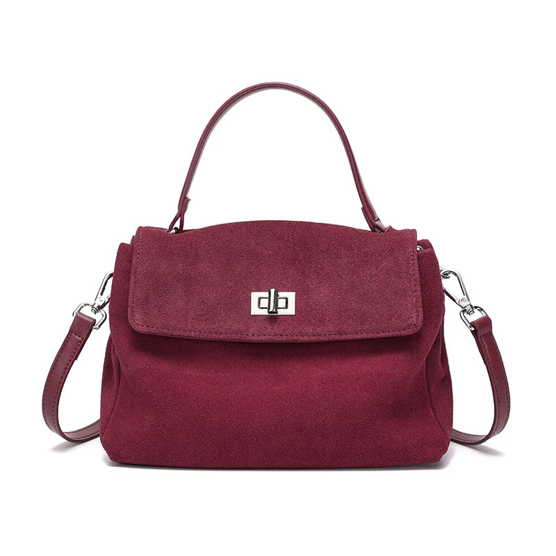 Natural Suede leather bag